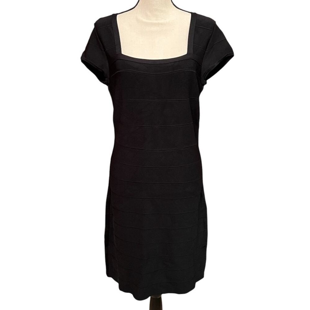 White House Black Market Cap Sleeve Knit Dress Size M